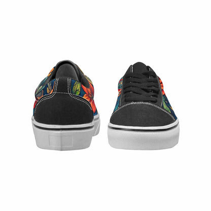 WOMEN'S Old School Tattoo Canvas Lace-Up Dark Academia Custom Sneakers