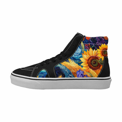 WOMEN'S Blend All Versions High Top Canvas Neon Fantasy Custom Shoes