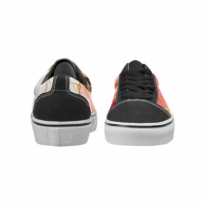 WOMEN'S Marble Vein Lace-Up Canvas Neon Fantasy Shoes
