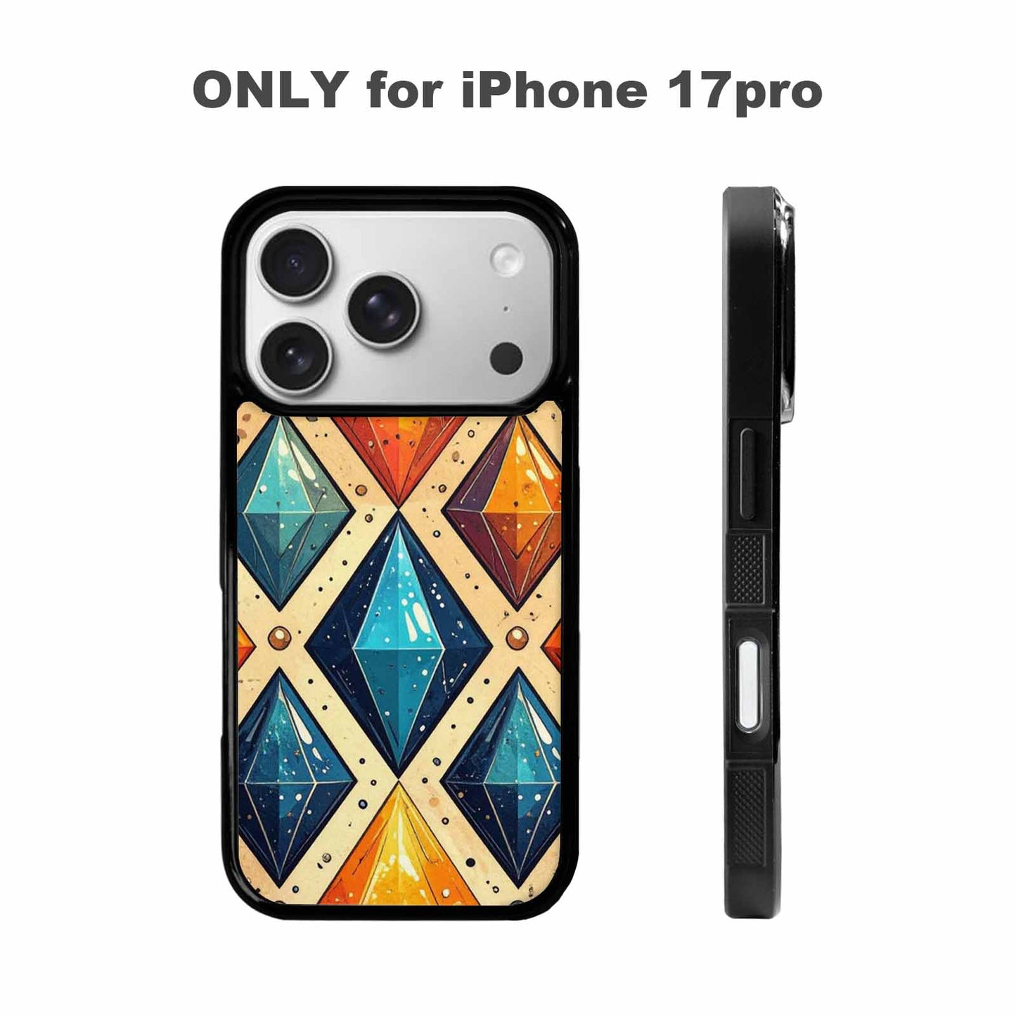 iPhone 17 Pro Case — Vintage Summer Diamond Retro Vintage, Customized Protective Case