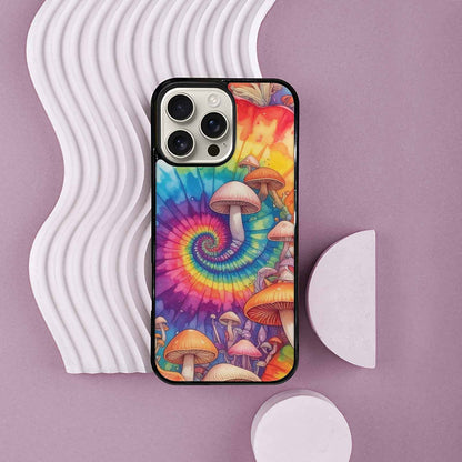 iPhone 16 Pro Max Case — Mushrooms Tie Dyemushrooms Pat 3w3, Original Design Phone Case