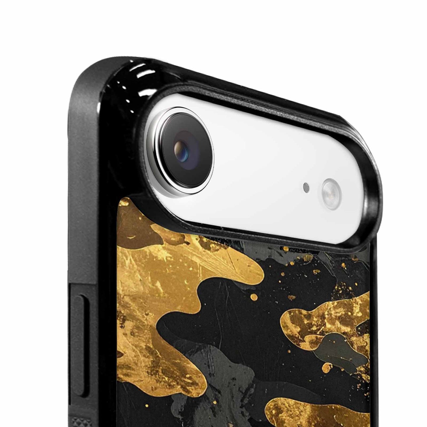 iPhone 17 Air Case — Camo Pattern With Metallic Gold Camo, Original Design Phone Case