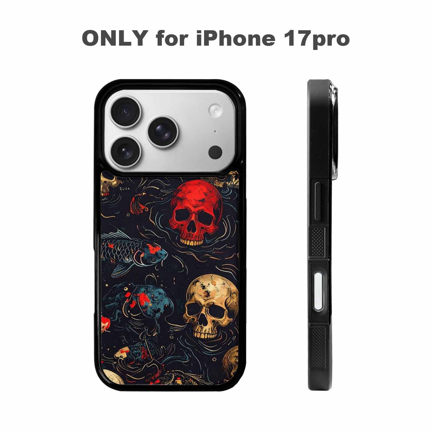 iPhone 17 Pro Case — Skull Dark Art Gothic Print Gothic, Original Design Phone Case