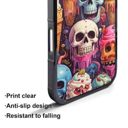 iPhone 17 Air Case — Ice Cream Monsters Skullsmelti Gothic Skulls, Custom Printed Phone Case
