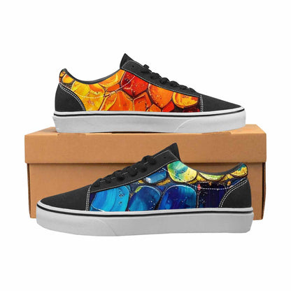 WOMEN'S Reptile Scale Lace-Up Canvas Cottagecore Sneakers