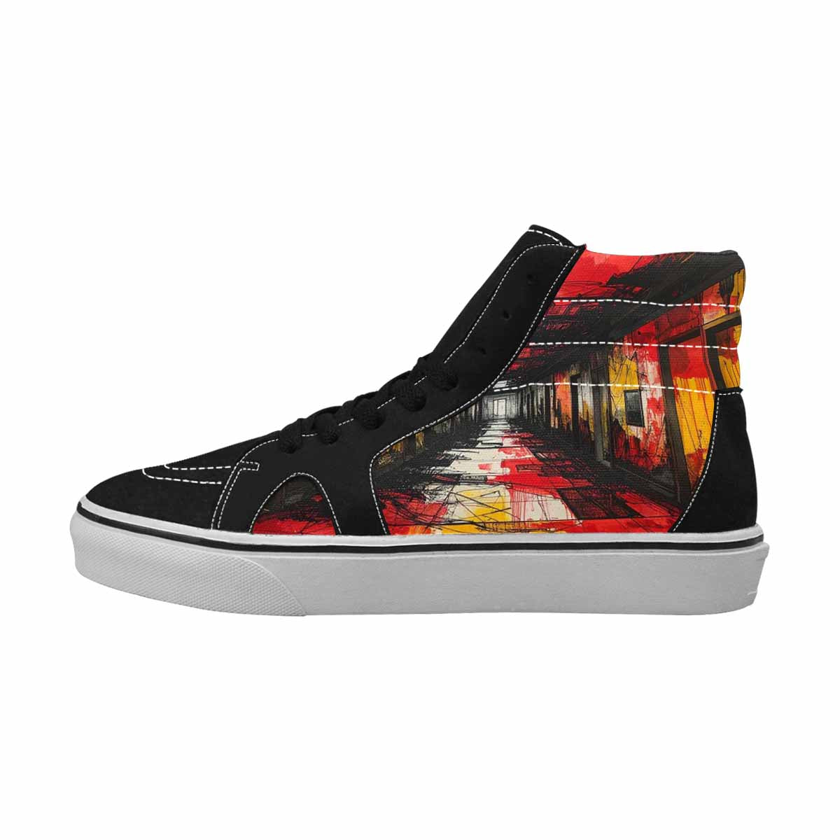 MEN'S Liminal Space Fragment High Top Canvas Aesthetic Shoes