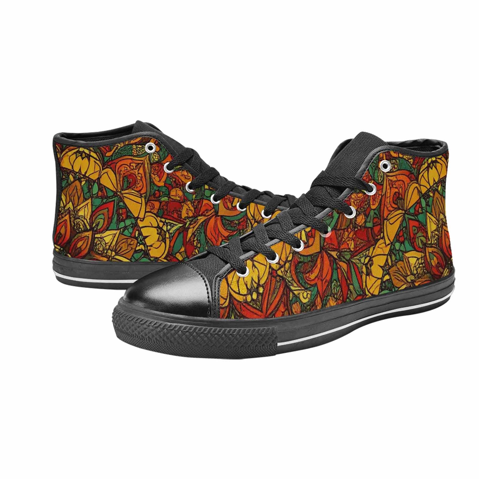 WOMEN'S Mandala Lions High Top Canvas Y2K Custom Shoes
