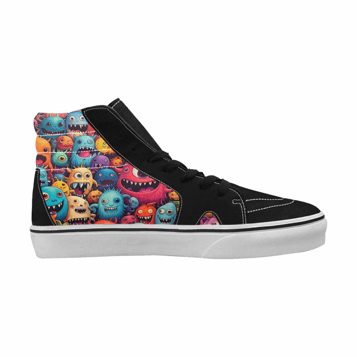 MEN'S Monsters (general) Cartoon Monst High Top Canvas Aesthetic Shoes