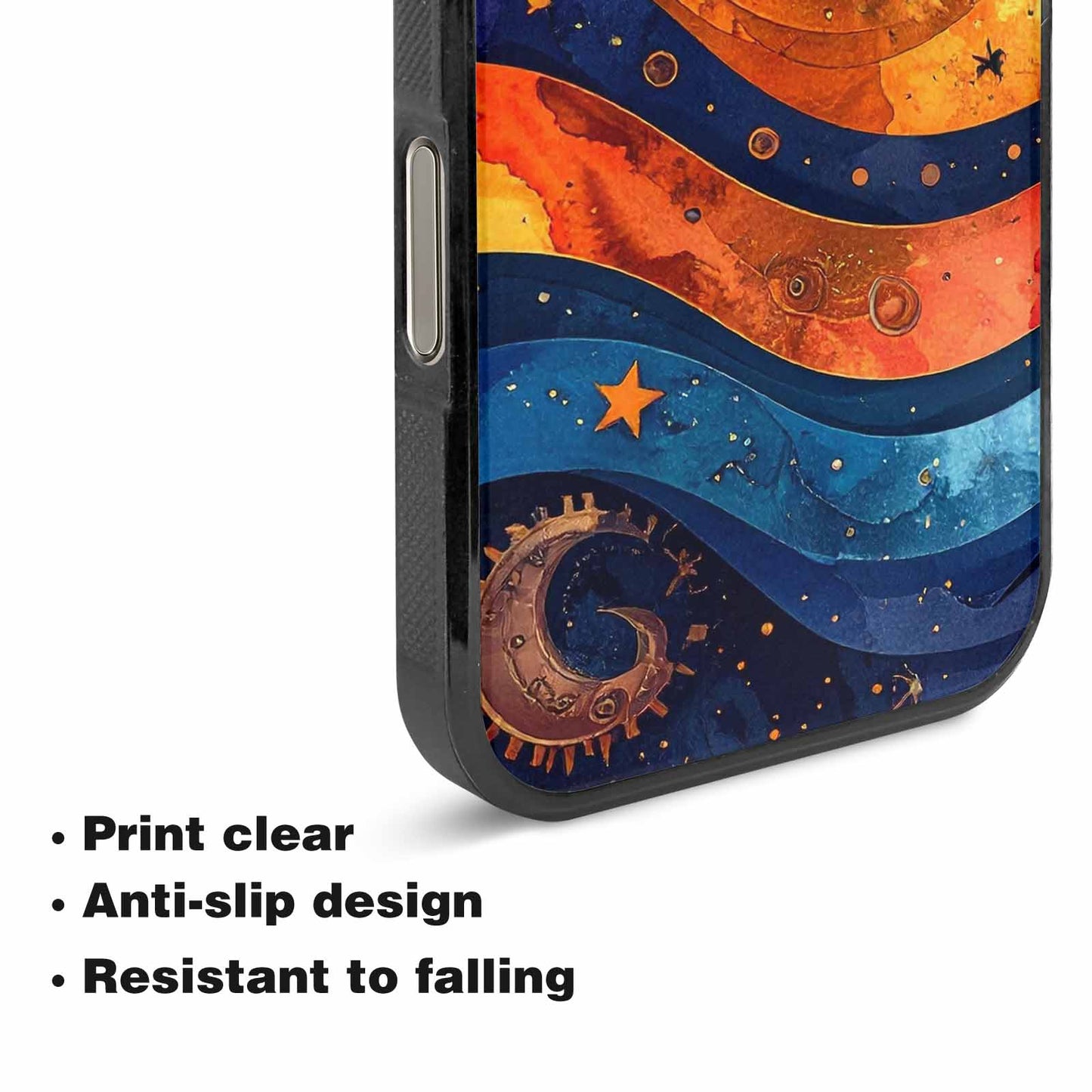 iPhone 16 Pro Case — Steampunk Galaxy Art Seamless Pattern Vibrant, Custom Art Phone Cover