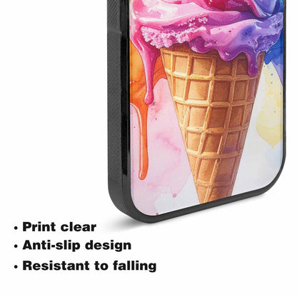iPhone 15 Plus Case — Melting Icecream Collage Custom Personalized Phone, Personalized Phone Case