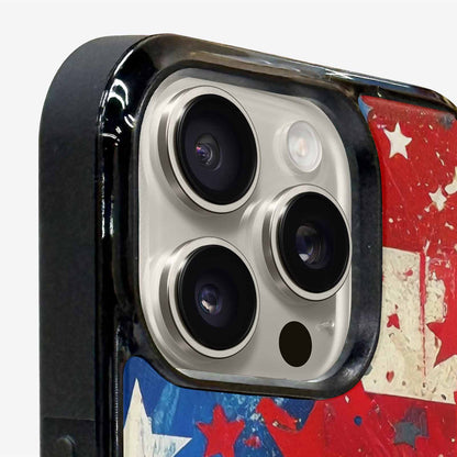 iPhone 16 Pro Max Case — Patriotic Stars And Stripes American Stars, Custom Print Case Cover