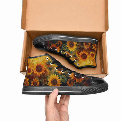 WOMEN'S Blend Melt Them High Top Canvas Cottagecore Custom Sneakers