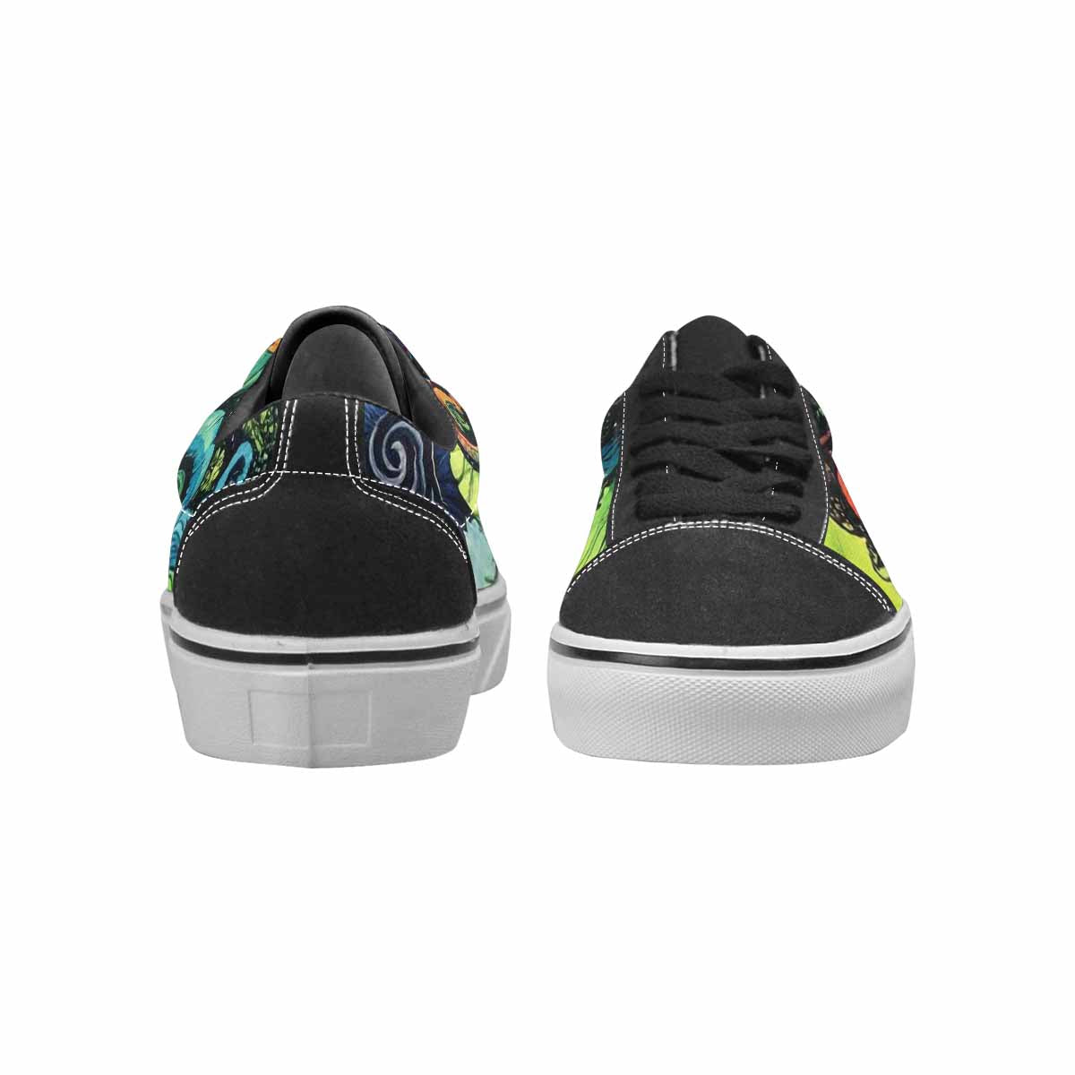 WOMEN'S Tie Lace-Up Canvas Melting Art Sneakers