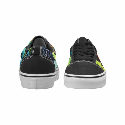 WOMEN'S Tie Lace-Up Canvas Melting Art Sneakers