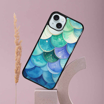 iPhone 15 Plus Case — Mermaid Scale, Custom Art Phone Cover