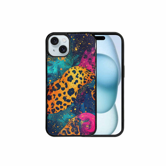 iPhone 15 Plus Case — Leopard Print Galaxy, Customized Protective Case