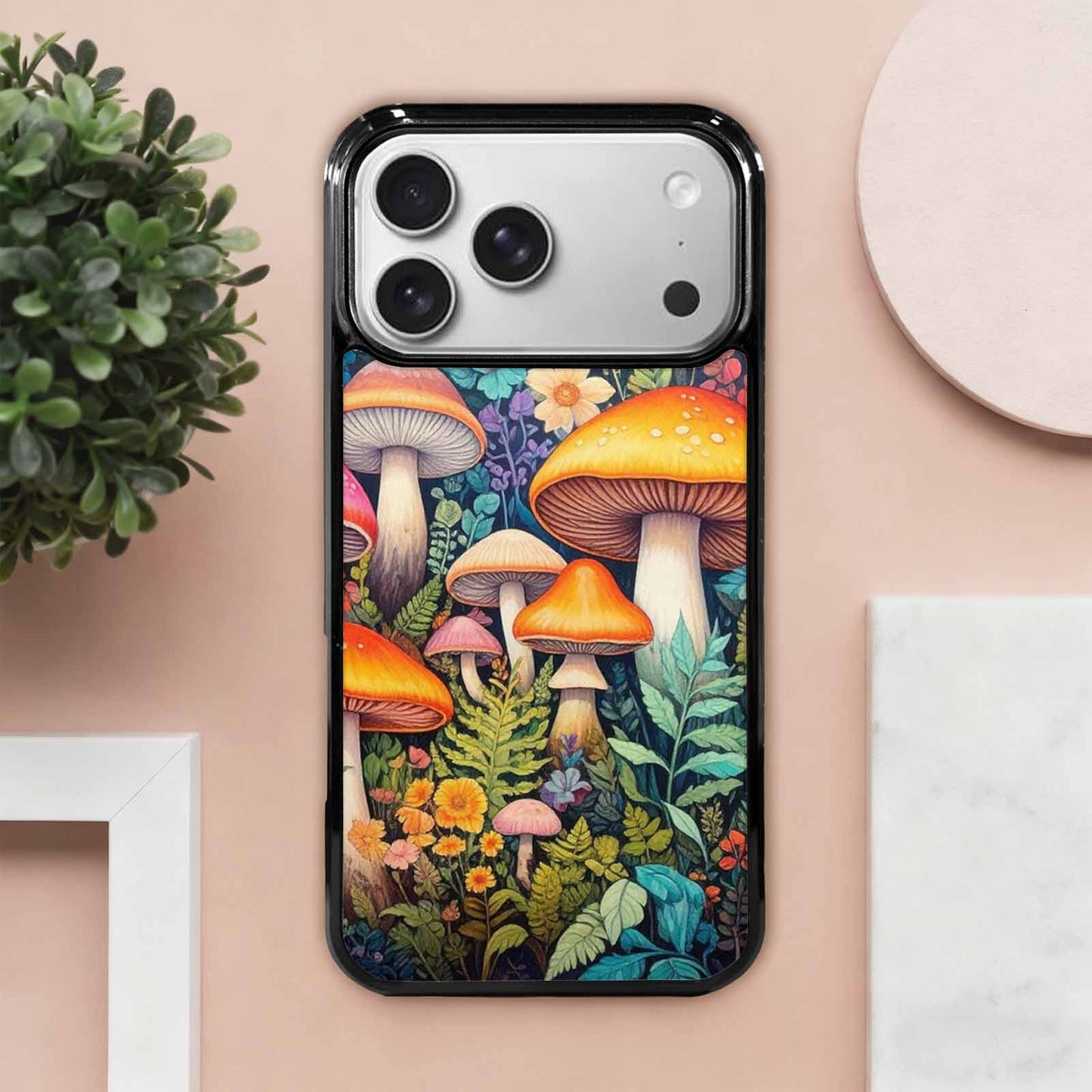 iPhone 17 Pro Max Case — Mushrooms Botanicalmushrooms P Eb7 Floral, Original Design Phone Case