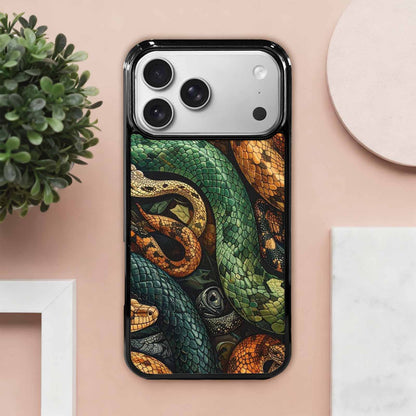 iPhone 17 Pro Max Case — Small Snake Skin Reptile Original Art, Original Design Phone Case