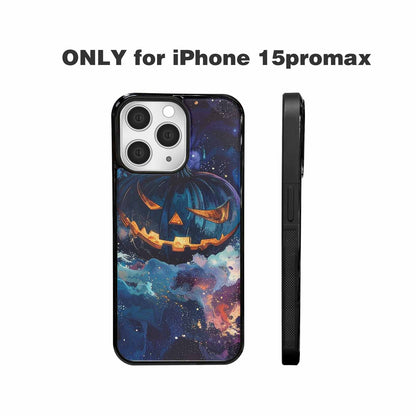 iPhone 15 Pro Max Case — Eamless Repeating Pattern Of Overlapping Pumpkin, Customized Protective Case