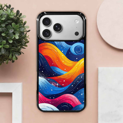 iPhone 17 Pro Max Case — Glossy Winter Wave Cartoon Cute, Custom Art Phone Cover