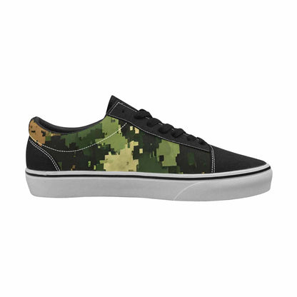 MEN'S Military Camouflage Blotch Canvas Lace-Up Wallpaper Art Shoes