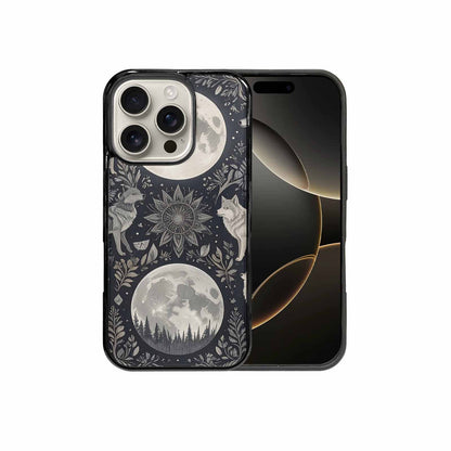 iPhone 16 Pro Case — Wolves Everywhere Collage Overlap Small Wolf, Custom Made Phone Cover