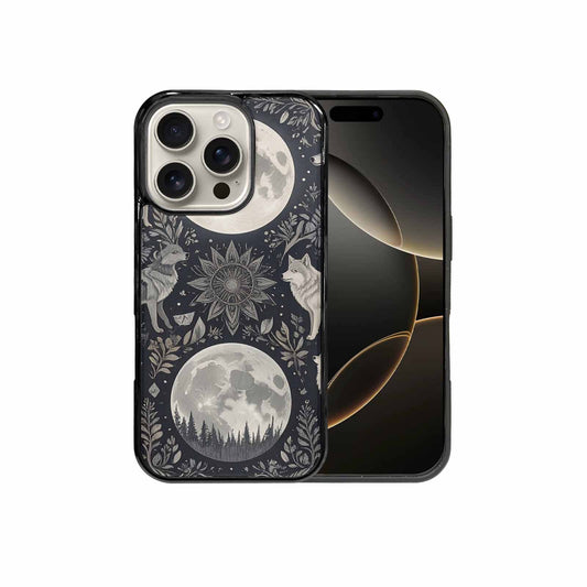 iPhone 16 Pro Case — Wolves Everywhere Collage Overlap Wolf, Custom Made Phone Cover