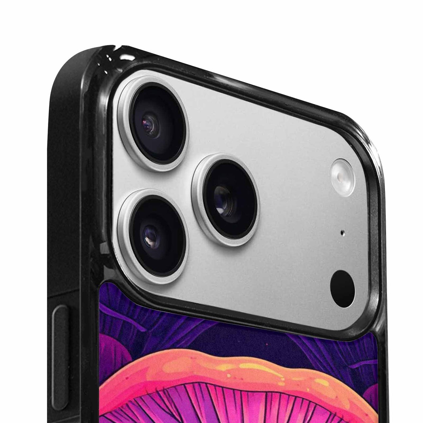iPhone 17 Pro Max Case — Psychedelic Mushroom Cartoon Pattern Cartoon Cute, Custom Art Phone Cover