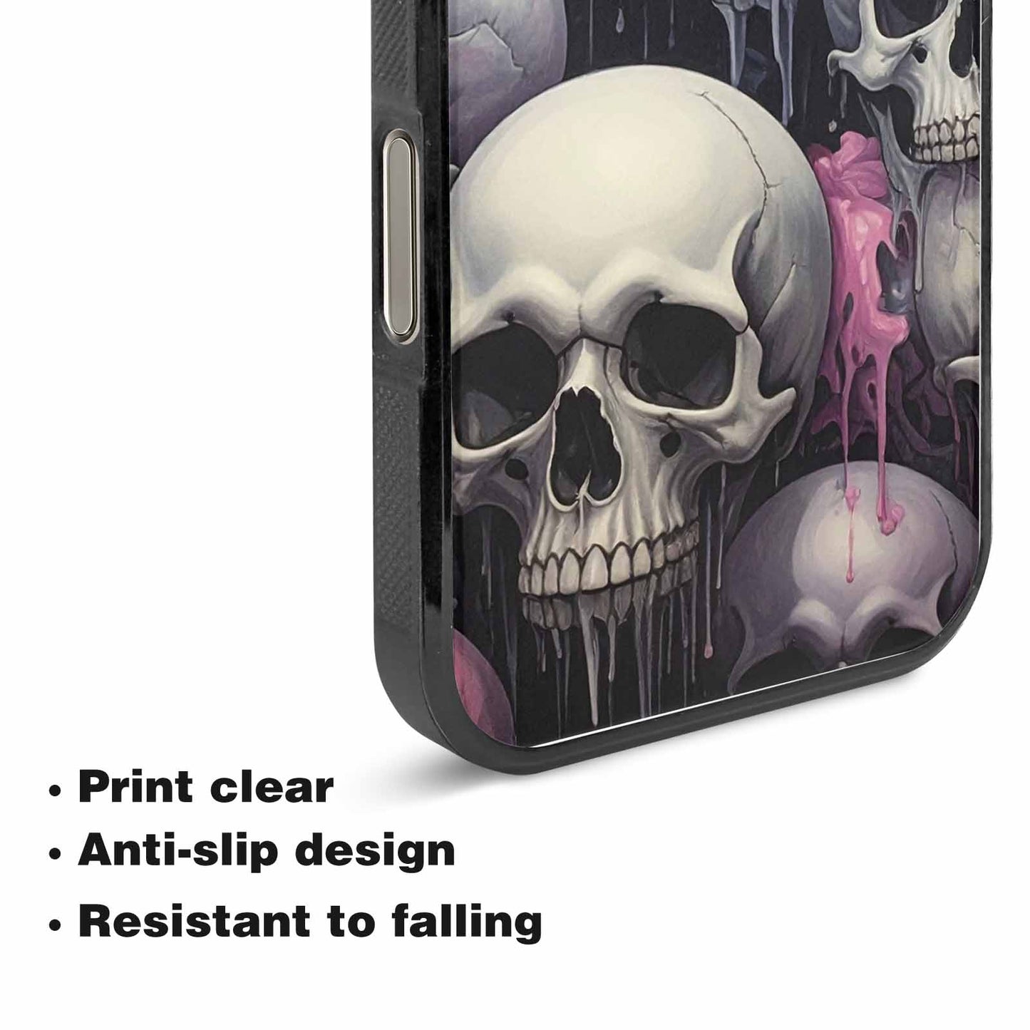 iPhone 15 Pro Max Case — Dark Black And White Color Tone, Personalized Phone Case
