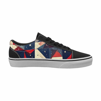 MEN'S American Flag Stars Canvas Lace-Up Dark Academia Shoes
