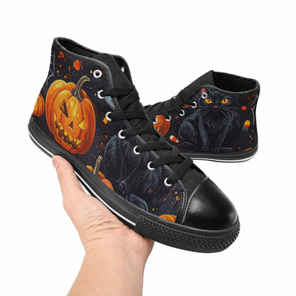 MEN'S Halloween High Top Canvas Dark Academia Sneakers