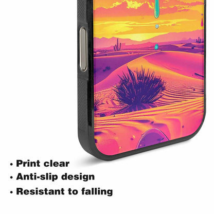 iPhone 16 Pro Case — Surrealist Dreamscape Pattern Melting Clocks Desert, Custom Art Phone Cover