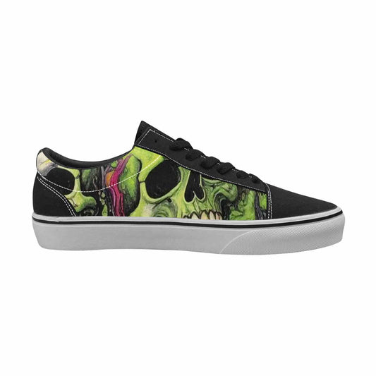 WOMEN'S Rainbow From Skull S Lace-Up Canvas Wallpaper Art Custom Sneakers