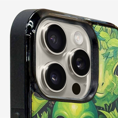 iPhone 16 Pro Case — Aliens Pattern Hundreds Of Sma Giq, Custom Phone Case