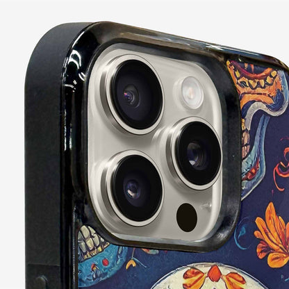 iPhone 16 Pro Max Case — Day Dead Sugar Skull Art 100s, Custom Made Phone Cover