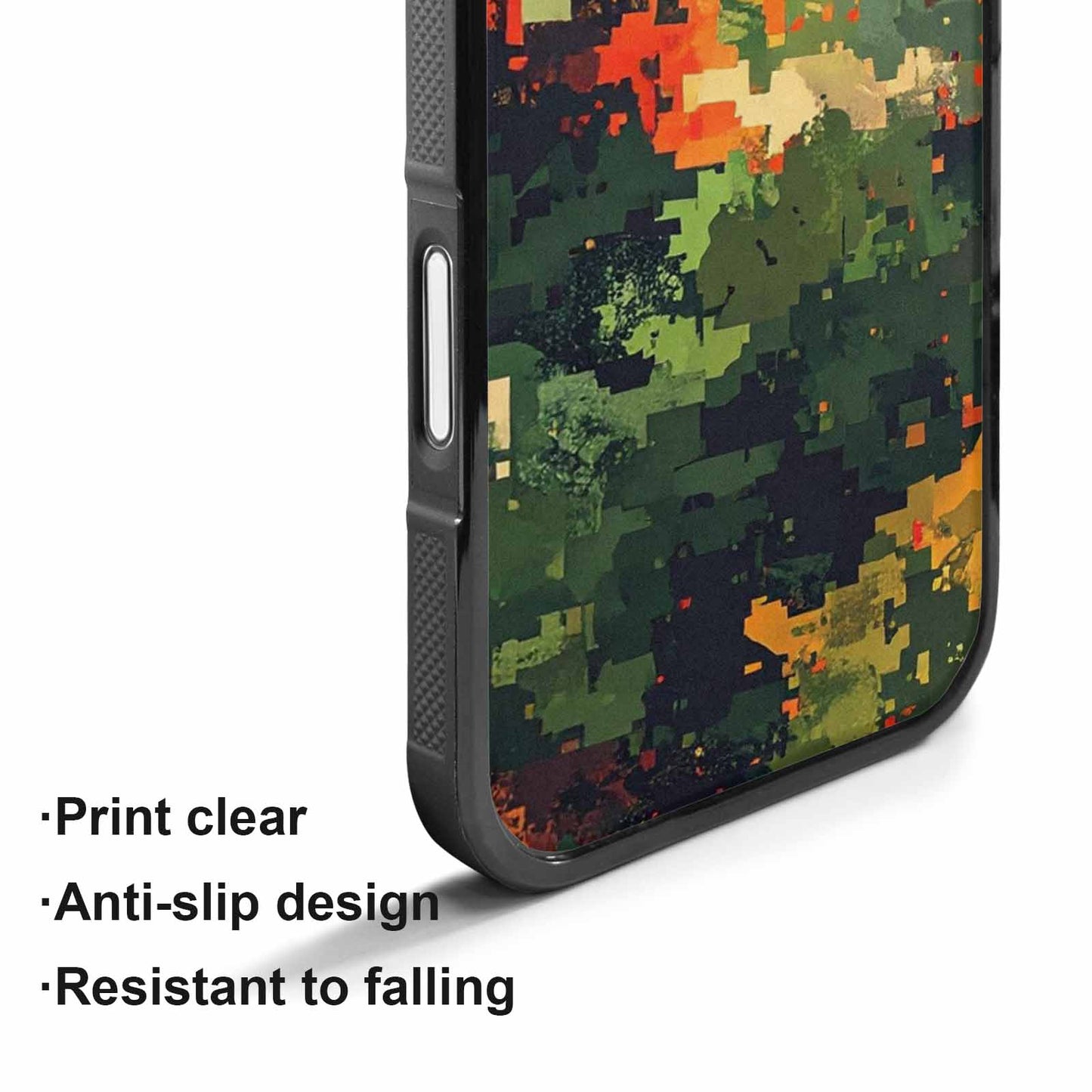 iPhone 17 Case — Small Military Camouflage Blotch Camo, Personalized Phone Case
