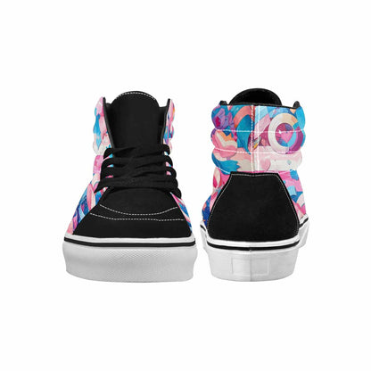 MEN'S Transgender Pride Flag High Top Canvas Y2K Shoes
