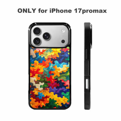 iPhone 17 Pro Max Case — Camo Patches Full Color Camo, Original Design Phone Case