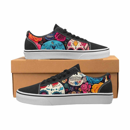 MEN'S Skull Canvas Lace-Up Cottagecore Custom Shoes