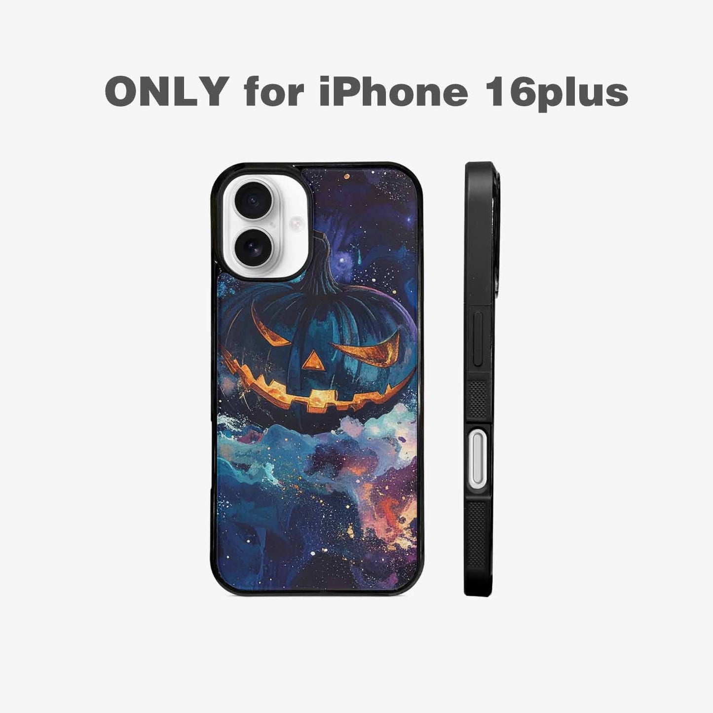 iPhone 16 Plus Case — Eamless Repeating Pattern Of Overlapping Pumpkin, Custom Print Case Cover