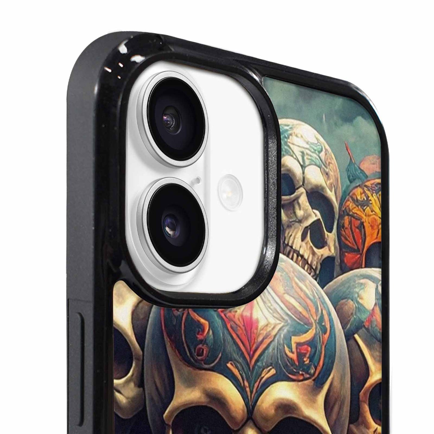 iPhone 17 Case — Skull Dark Art Gothic Print Gothic, Custom Made Phone Cover