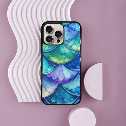 iPhone 16 Pro Max Case — Mermaid Scale Art Pattern, Custom Made Phone Cover