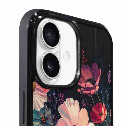 iPhone 17 Case — Shadowy Glitch Floral Pattern Floral, Customized Protective Case