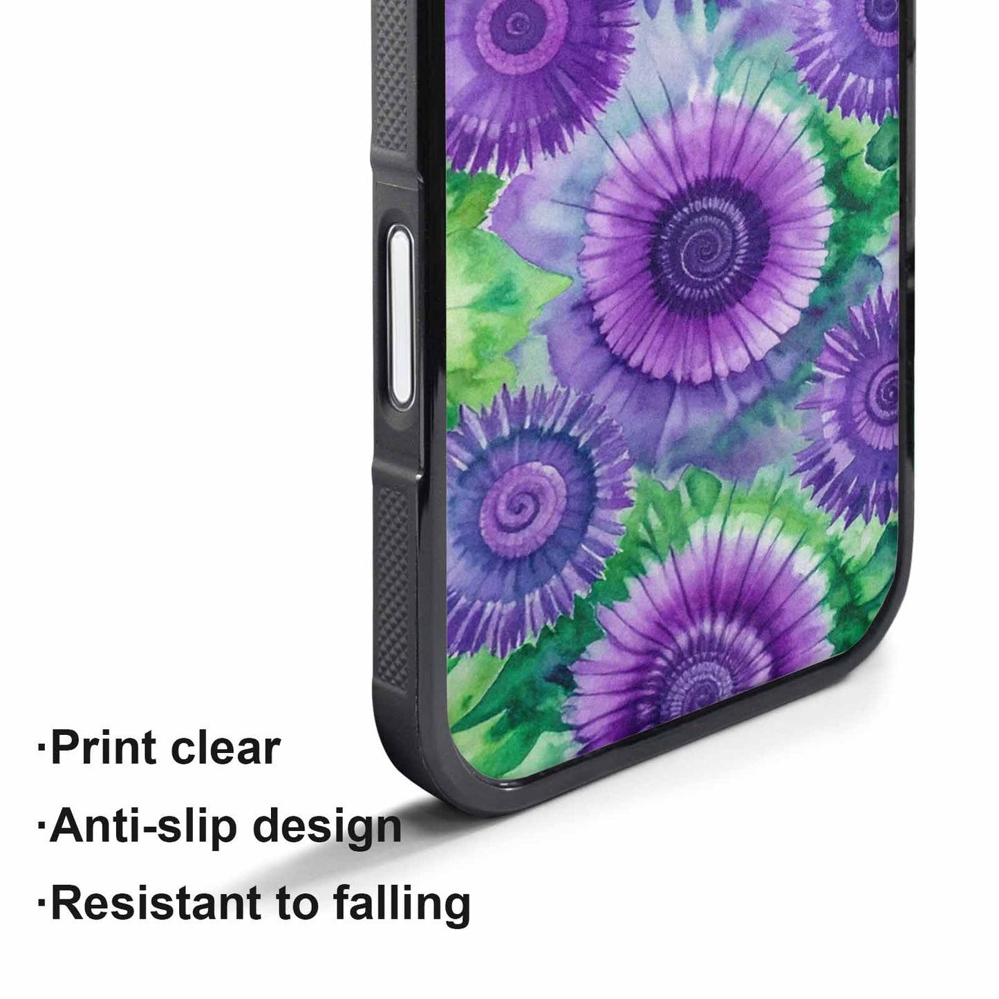 iPhone 17 Air Case — Tie Dye Purple Green Blended Tie, Original Design Phone Case