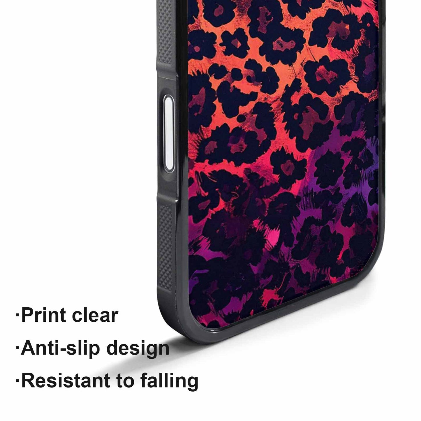 iPhone 17 Pro Case — Leopard Print Dark Seamless Pattern Animal, Custom Phone Case