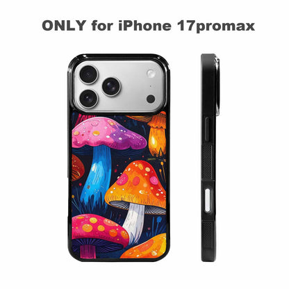iPhone 17 Pro Max Case — Vivid Winter Mushroom Cartoon Cute, Custom Printed Phone Case