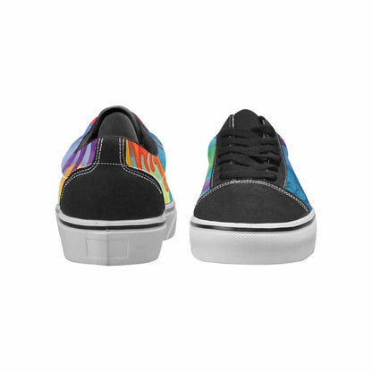 WOMEN'S Aliens  Tie Dye Lace-Up Canvas Kaleidoscope Sneakers