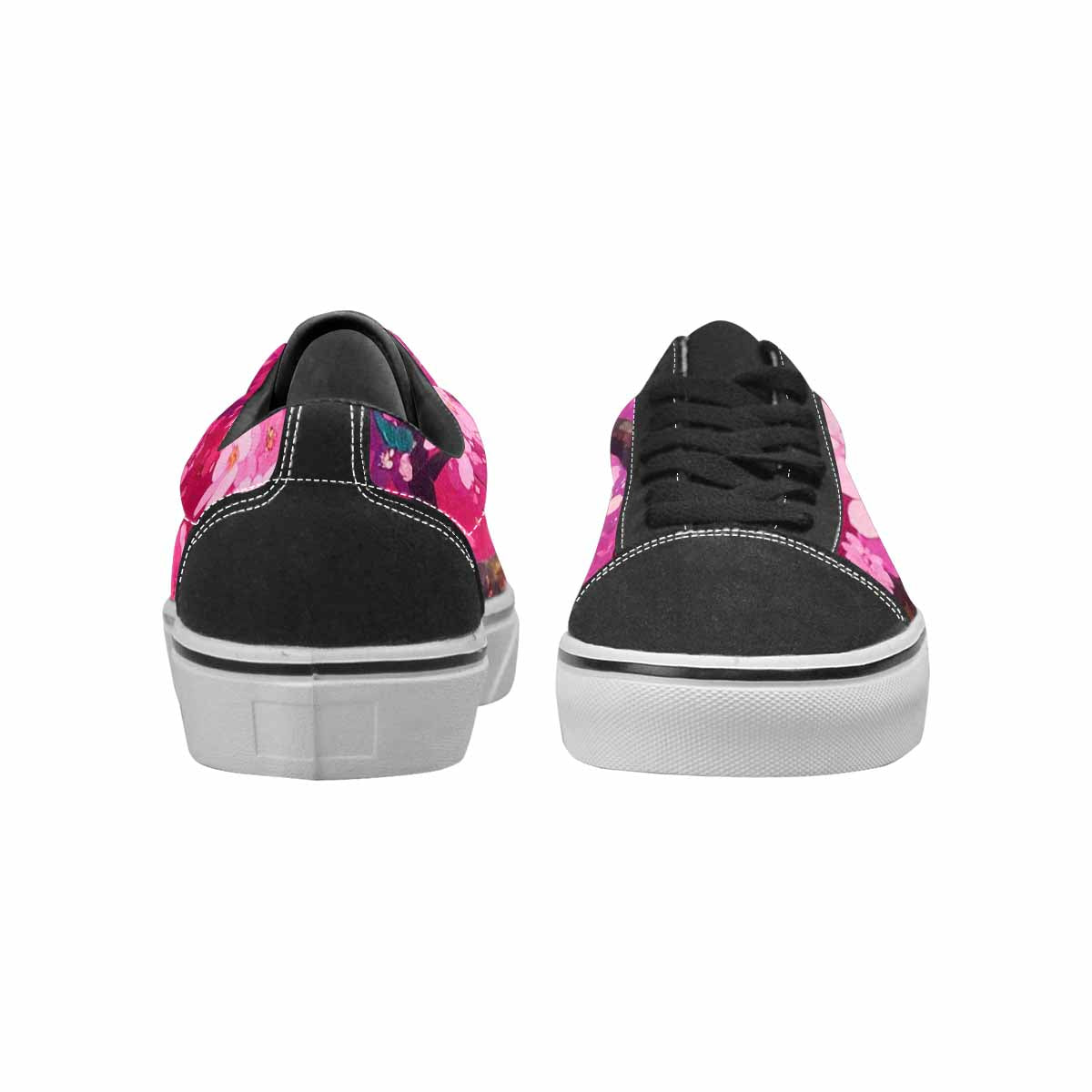 WOMEN'S Cherry Blossom Branch Cherry Lace-Up Canvas Dreamlike Shoes