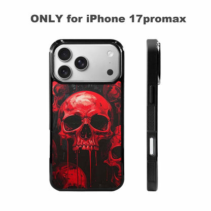 iPhone 17 Pro Max Case — 1000\'s Of Skulls Overlapping Gothic Skulls, Original Design Phone Case