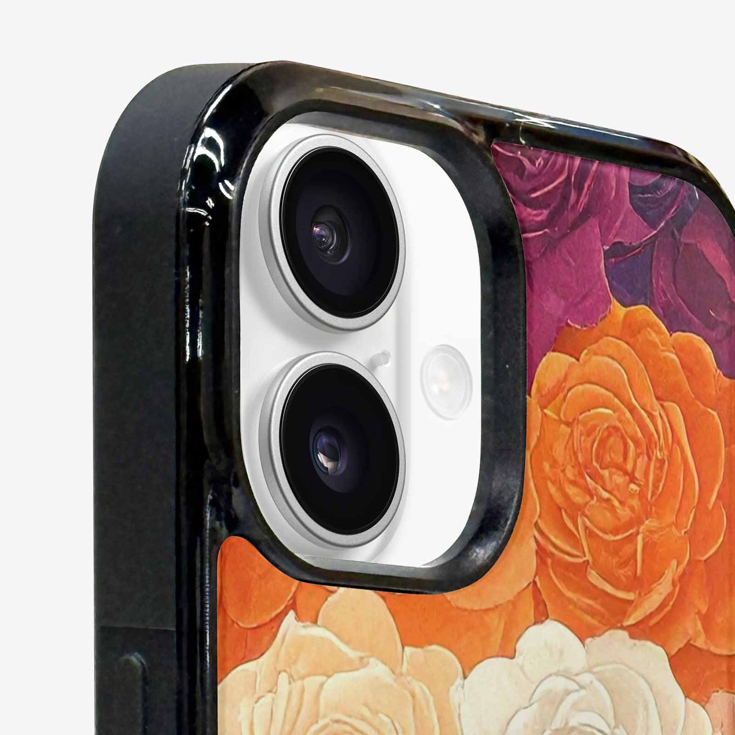 iPhone 16 Plus Case — Lesbian Flag Color Theme Small Rainbow, Unique Phone Case Design